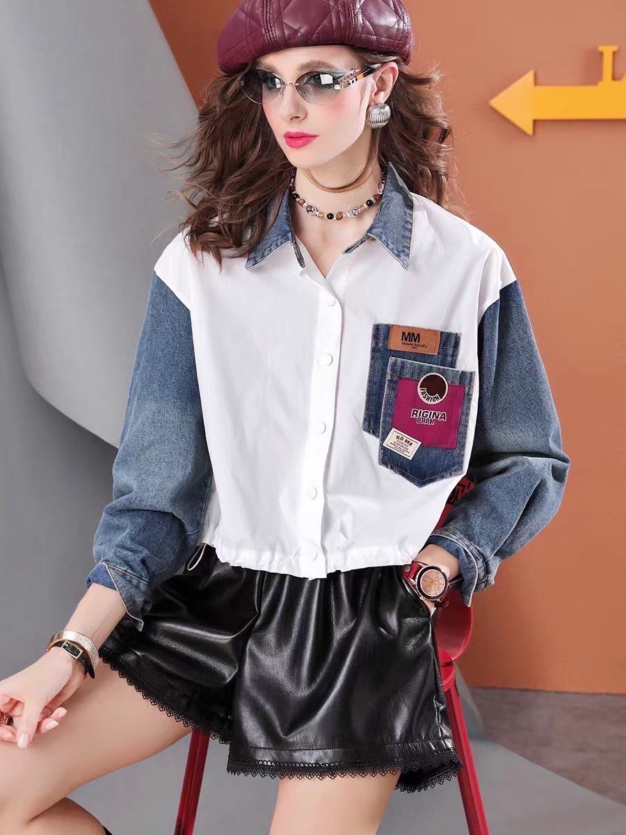 Urban Rebel Patch Shirt-White