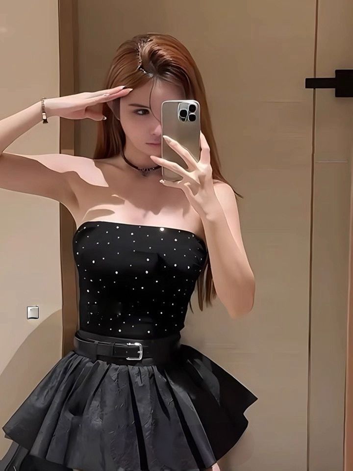 Midnight Spark Tube Top