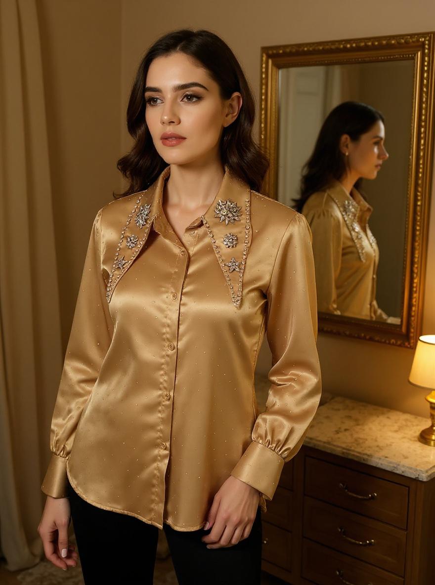 Sparkle Shirt-Champagne