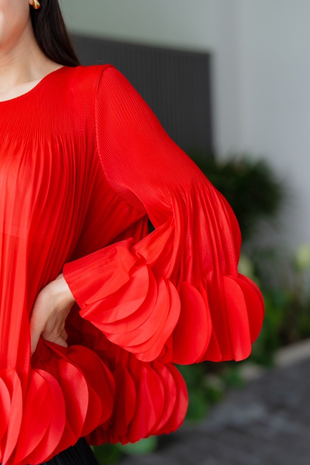 Scarlet Petal Drama Top