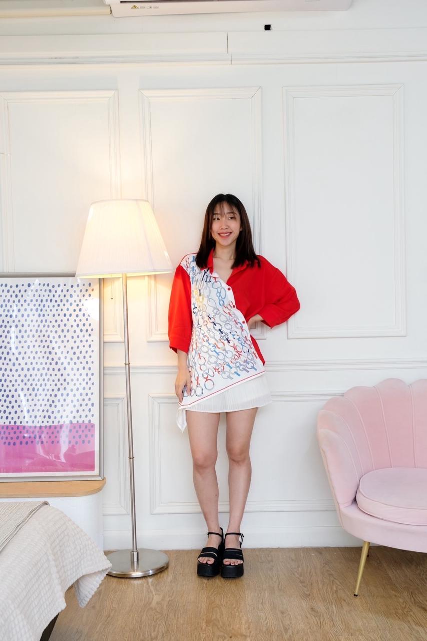 Scarlet Scarf Shirt